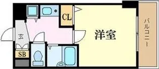 ストリーム江坂【8階】の間取り