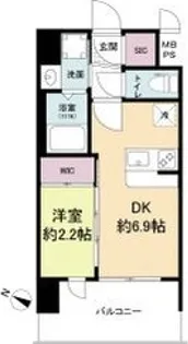 セレニテ十三ミラク【3階】の間取り