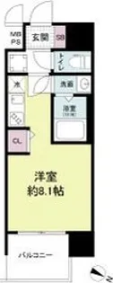 セレニテ十三ミラク【3階】の間取り