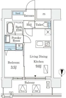 エル・セレーノ新大阪北【8階】の間取り