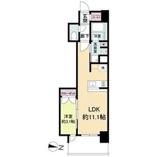 リビオメゾン新大阪【4階】の間取り