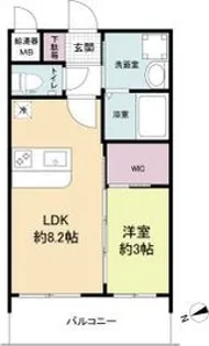 セレニテ江坂アリア【2階】の間取り