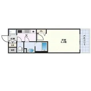 エスリード新大阪ザ・プレミアEAST【11階】の間取り