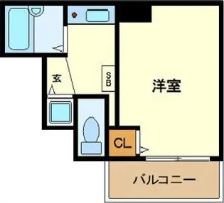 CityLifeプレサンス新大阪【6階】の間取り