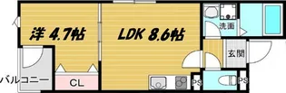 La-Crea曽根【3階】の間取り