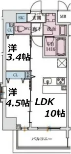 スプランディッドIX【3階】の間取り