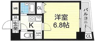 モンテ新大阪【4階】の間取り