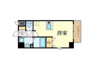 プレサンスOSAKA江坂【5階】の間取り