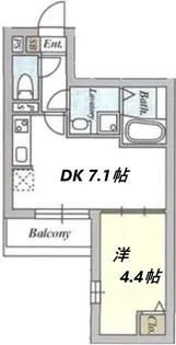 アクロス大和田アパートメントIV【2階】の間取り