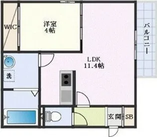 ネクストメゾン吹田駅前【1階】の間取り