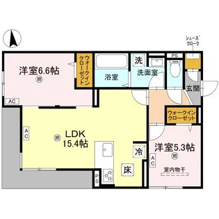 Armojour A棟【1階】の間取り