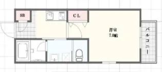KTIレジデンス姫島II【2階】の間取り