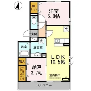 サニーコート【3階】の間取り