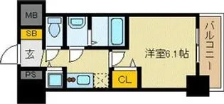 プレサンス新大阪ザ・シティ【2階】の間取り