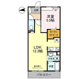 メゾンサフィール【2階】の間取り