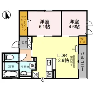 アメニティーコートSHOEI【1階】の間取り