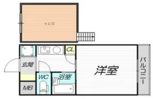 リーガル新大阪【8階】の間取り