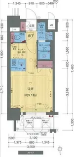 1Kの間取り画像