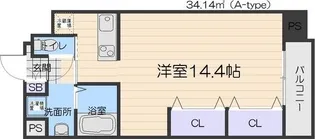 グレース元今里【5階】の間取り