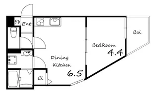 ART KISHIBE NORTH【3階】の間取り