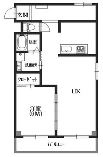 紙谷第2マンション【1階】の間取り