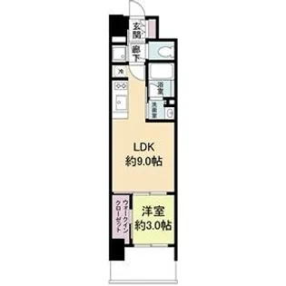 リビオメゾン新大阪【5階】の間取り
