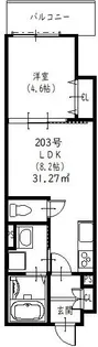ラモーナ豊南町南【2階】の間取り