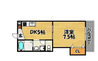 シャトーフェリーチェ【2階】の間取り