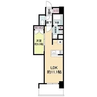 リビオメゾン新大阪【8階】の間取り