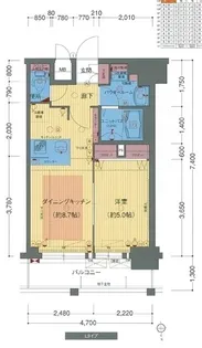 プレサンス新大阪クレスタ【12階】の間取り