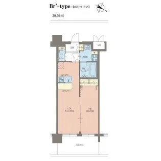 大阪府豊中市岡上の町2丁目【マンション】の間取り