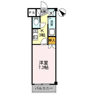 ローズハイツT・K【1階】の間取り