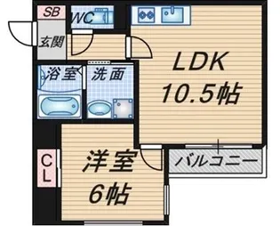 プレイス曽根【3階】の間取り
