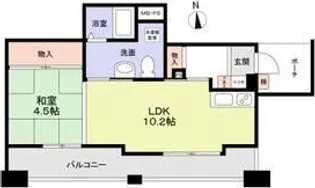 ロハス江坂【10階】の間取り