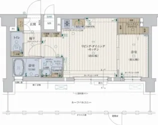ファーストフィオーレ塚本リベルテ(旧レジュールアッシュ塚本リベルテ)【6階】の間取り