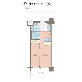 プレジオ豊中【6階】の間取り