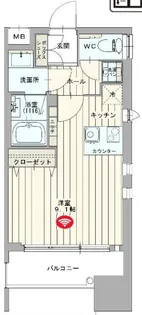 ゲートコート豊中【5階】の間取り