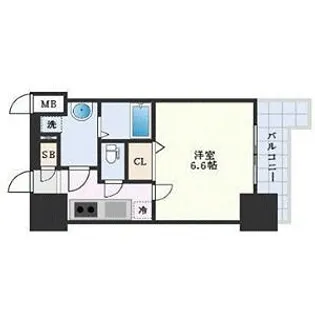 エスリード新大阪ザ・マーク【6階】の間取り