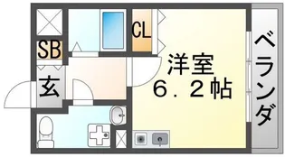 ドミニオン豊津I【2階】の間取り