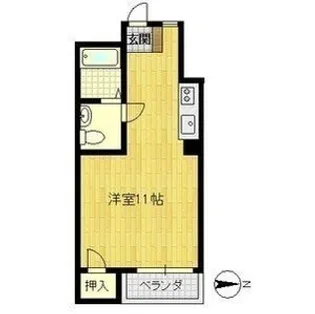 エバーグリーン新大阪【4階】の間取り