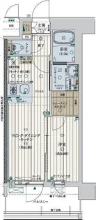 ファーストフィオーレ塚本リベルテ【3階】の間取り
