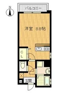 ウェストコート垂水町【3階】の間取り