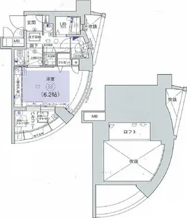エステムコート新大阪IIIステーションプラザ【2階】の間取り
