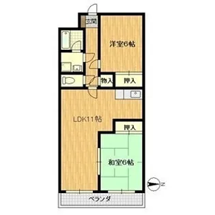 メゾンノール加島【3階】の間取り