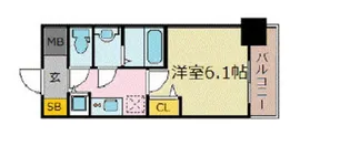 プレサンス新大阪ザ・シティ【4階】の間取り