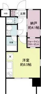 レジディア新大阪【10階】の間取り