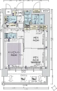 エステムコート新大阪XIIIニスタ【9階】の間取り