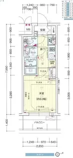 プレサンス新大阪ザ・シティ【3階】の間取り