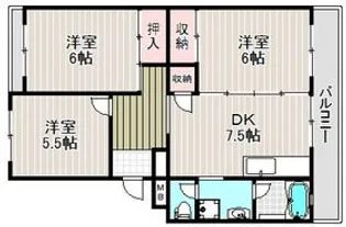 大阪府豊中市春日町5丁目【マンション】の間取り