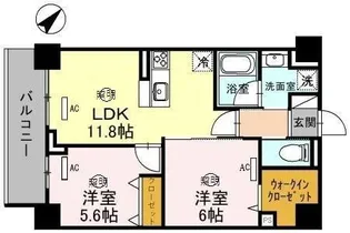 クアンツ【5階】の間取り